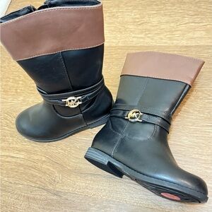 Michael Kors Toddler Girls' Leather Boots Size 10
